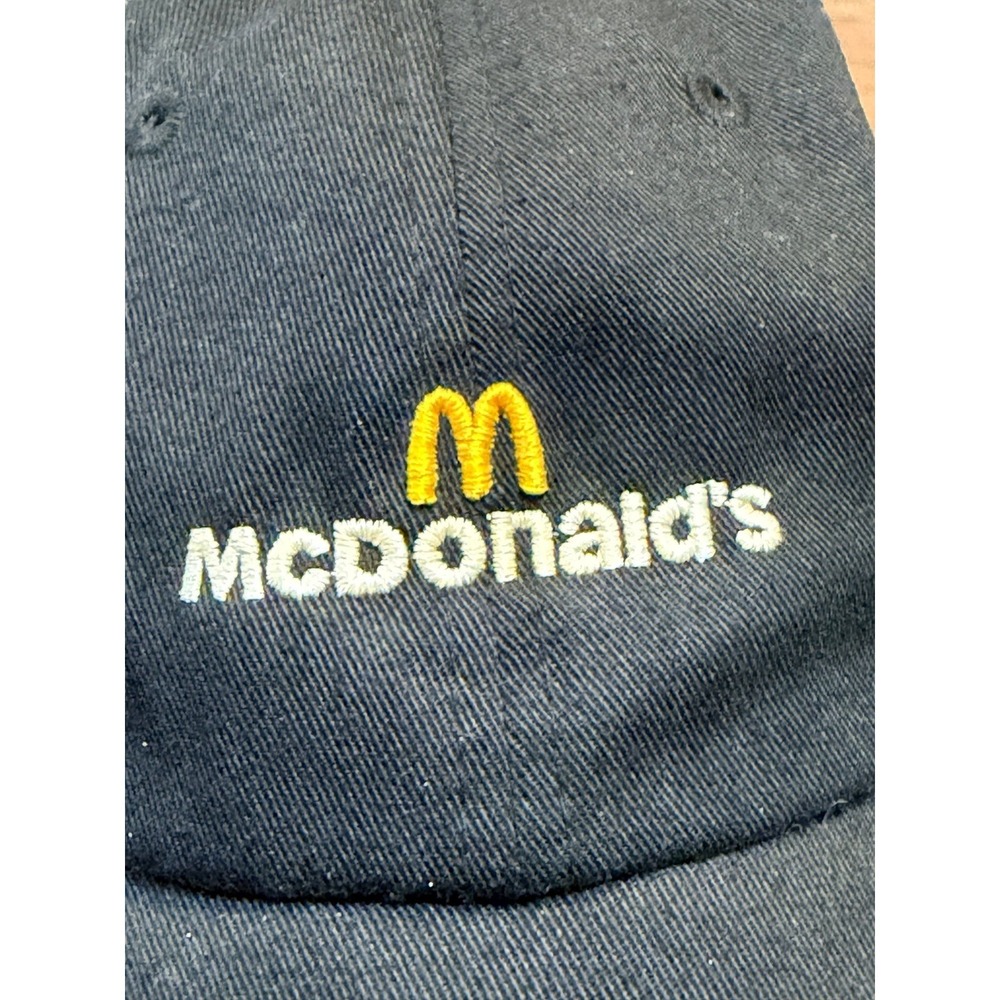 McDonald's employee baseball cap hat.  Velcro adjustable back.  Soft fit
